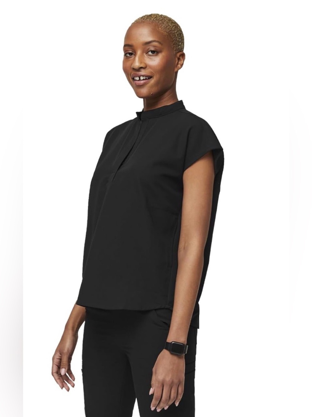 FIGS Technical Collection Rafaela Scrub Top Black XXL new w tags